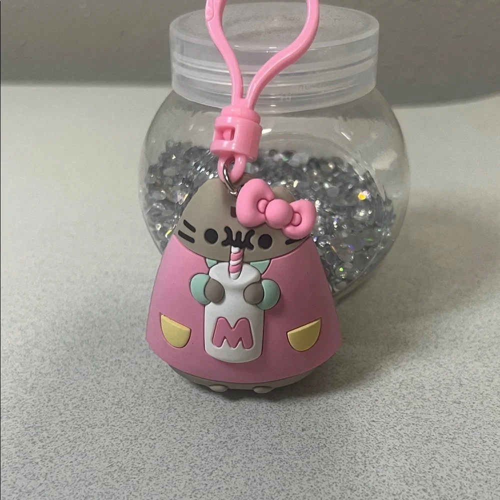 Sanrio Pink and Gray Cat Bag Charm